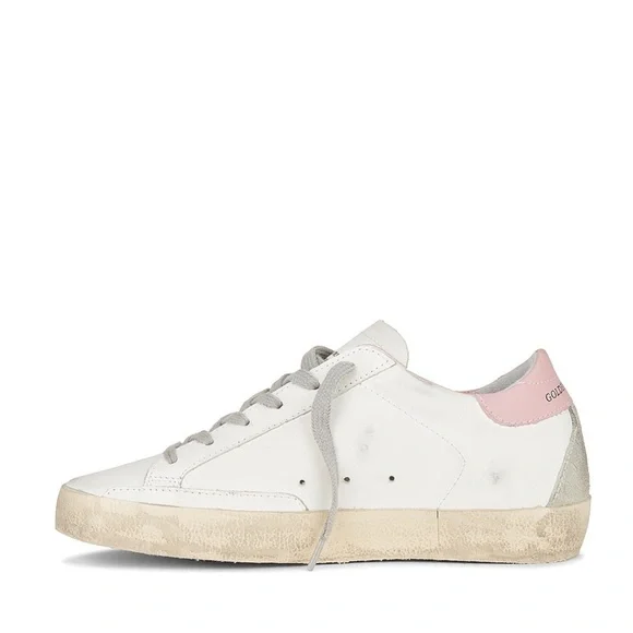 Golden Goose Women's Super Star Sneakers White Light Pink NIB - Picture 5 of 16